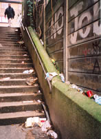 pathway from bus stop to business estate haringey