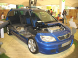 hydrogen powered zafira